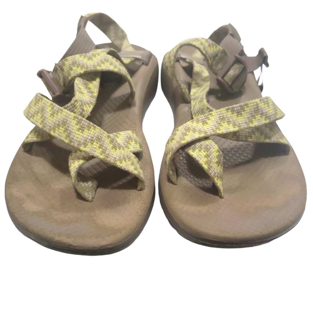 Chaco Women's 9 J107090 yellow strap Z 2 Sandals